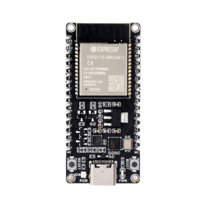 ESP32-C6-DEV-KIT-N8-M με PINS συγκόλλησης